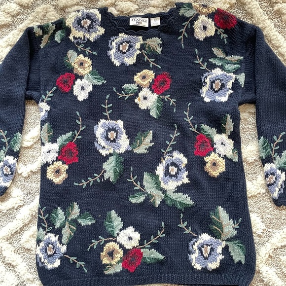 Paul Harris Design VTG Knitted by Hand Size M - Picture 1 of 9